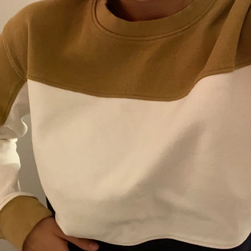 Trendig färgad hoodie 🤎 Säljer pga ingen använding.. Tröjor & Koftor.