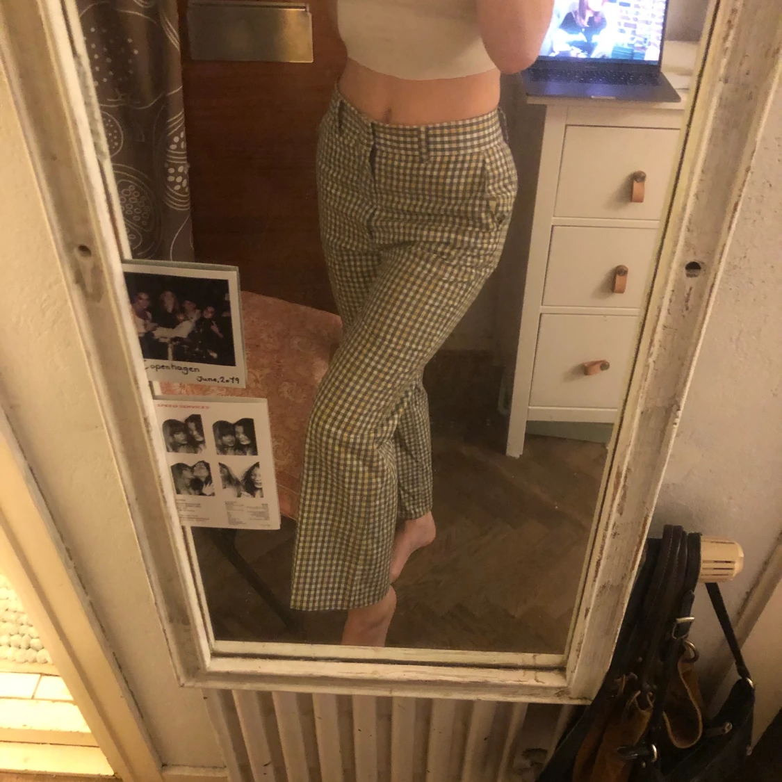 Rutiga kostymbyxor  - 90