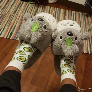 Super söta tofflor - Köpta i London för några år sedan men har ej kommit till användning så i nyskick. Kommer inte ihåg priset. För referens, jag har storlek 36 och de är stora på mig men passar ändå okej. Kan ta mått vid önskemål 