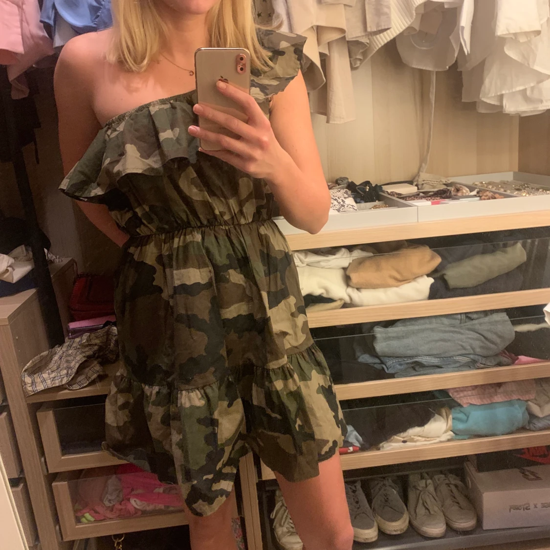 Militär mönstrad klänning 