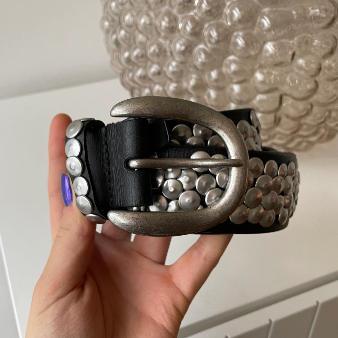 Skärp från Liebeskind, svart skinn - 91