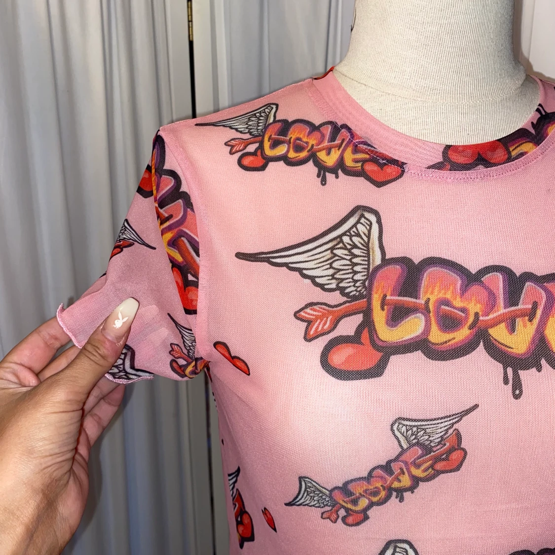 Grafisk Topp Berskha Rosa - 90