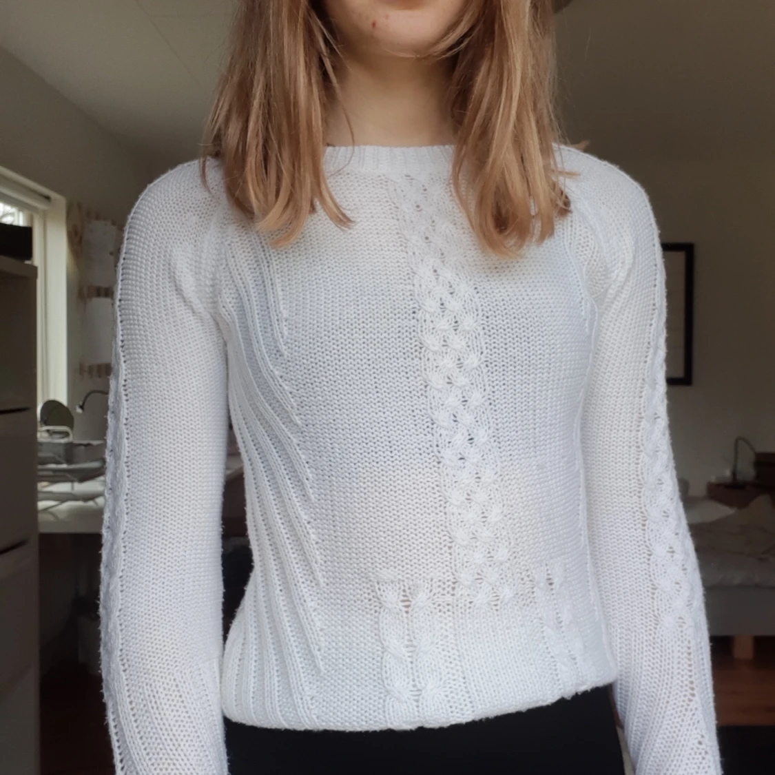 Stickad vit från Zara