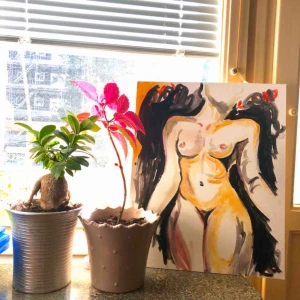  - Tavla målat med akryl färger 💕