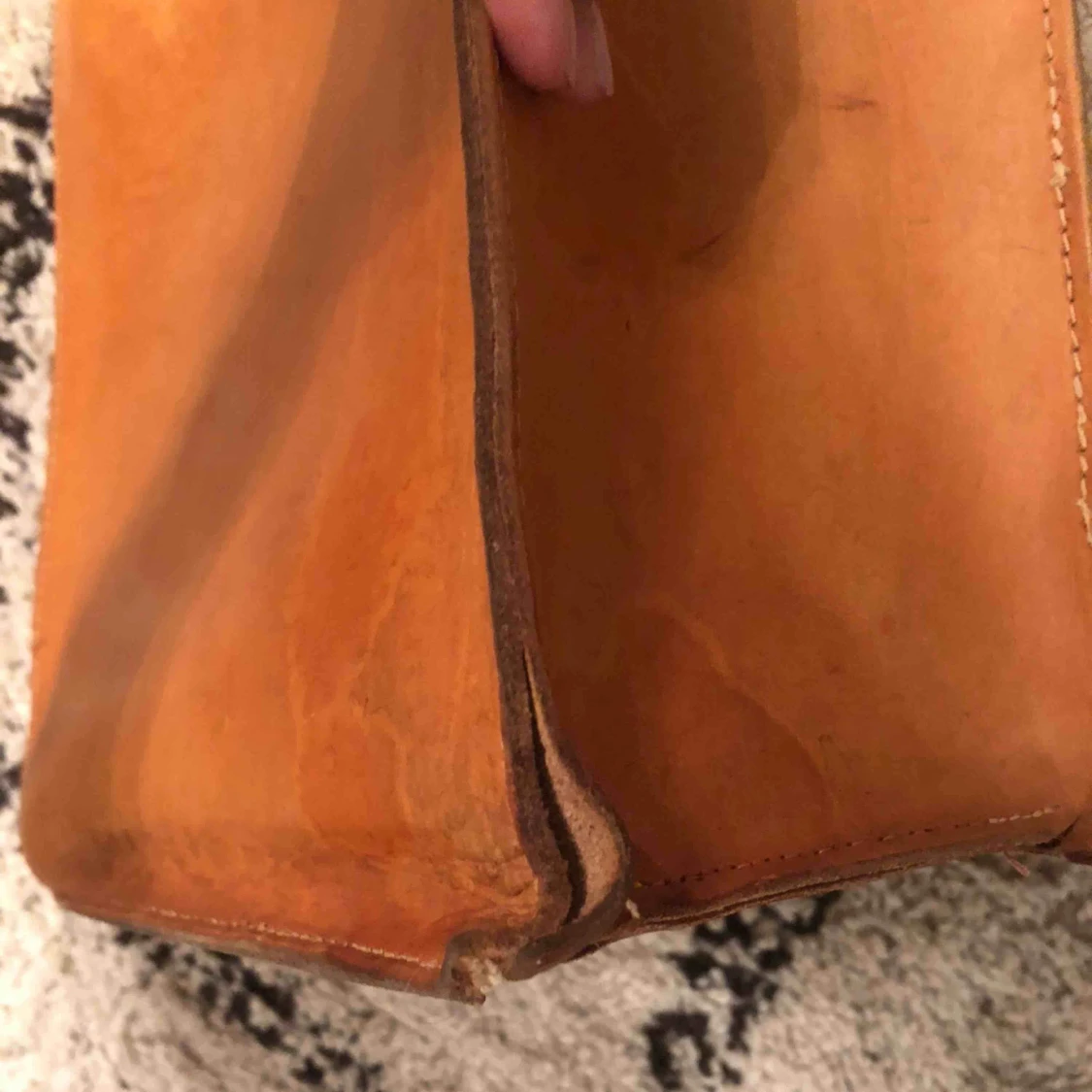 Lärarinne väska - äkta läder - 91