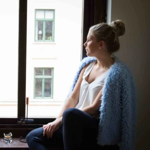  - Mysig mjuk fluffig innejacka! Fint skick! ✨