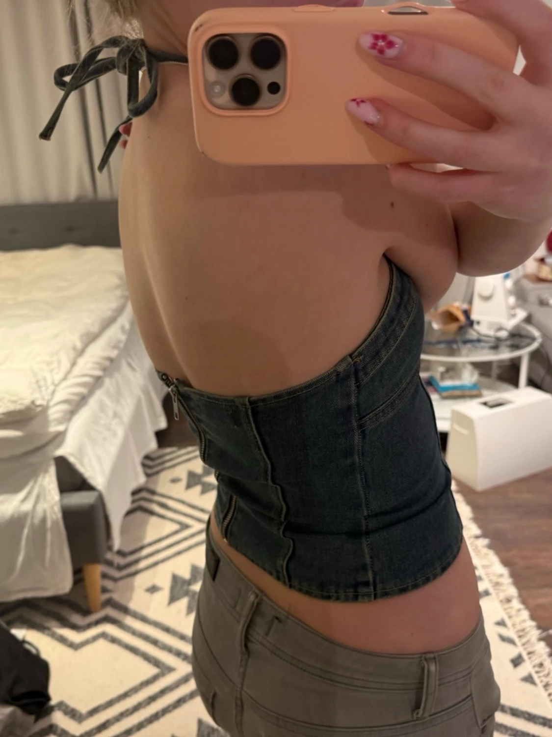 Jeans topp från Edikted  - 1
