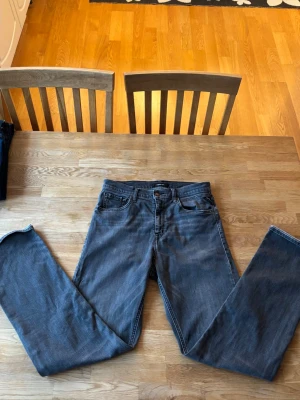 Grå jeans från Replay - Säljer ett par grå jeans från Replay med klassisk femficksdesign och raka ben. Jeansen har en snygg, enkel look och är perfekta för dig som gillar stilrena basplagg. Materialet är mjukt och bekvämt bomullstyg. Ca W30 och L30.