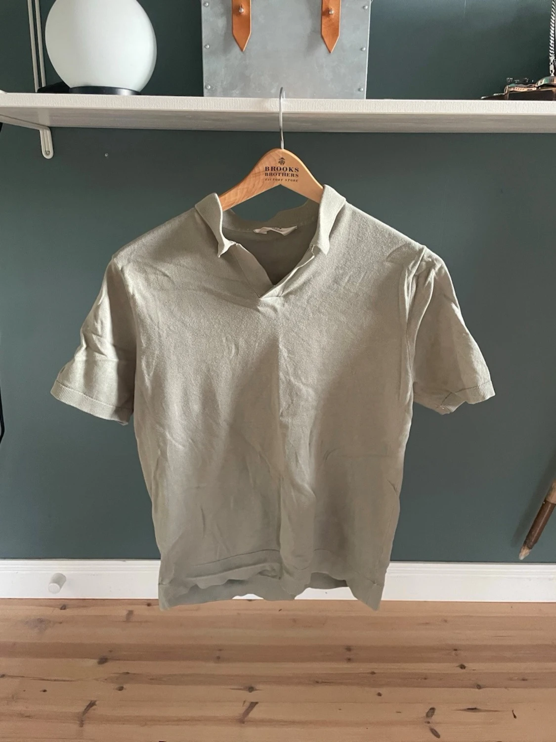 Beige pikétröja från H&M