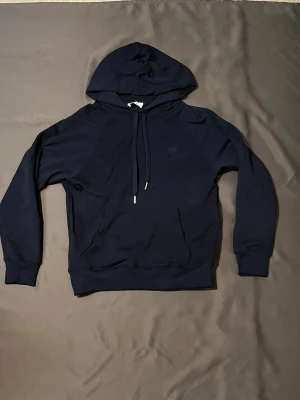 Ami Paris hoodie  - 8/10 skick mörkblå tröja från ami Paris, priset är ej hugget i sten så skäms ej vid förslag 