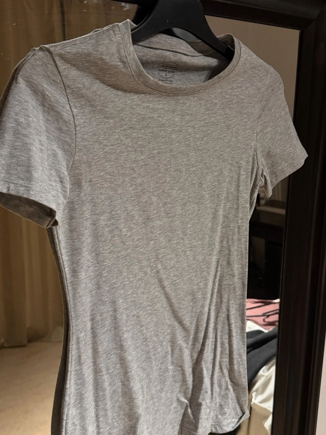 Grå basic t-shirt i bomull- intimissimi - 1