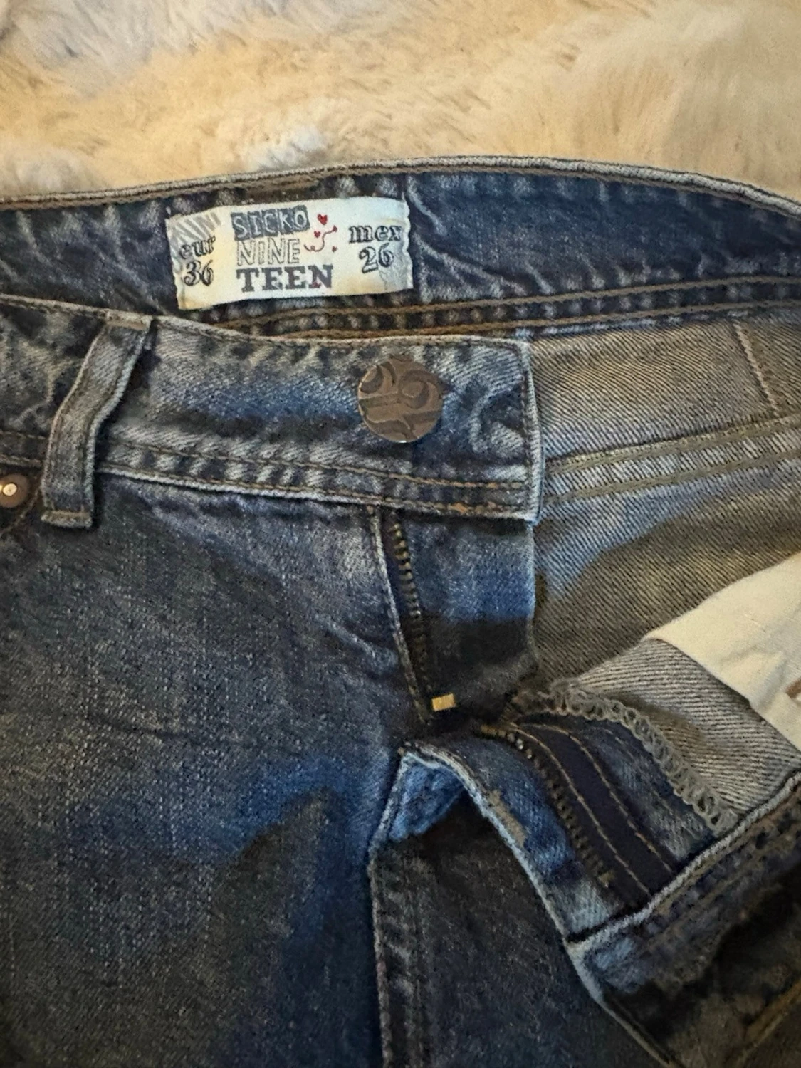 Mörkblå jeanskjol  - 2