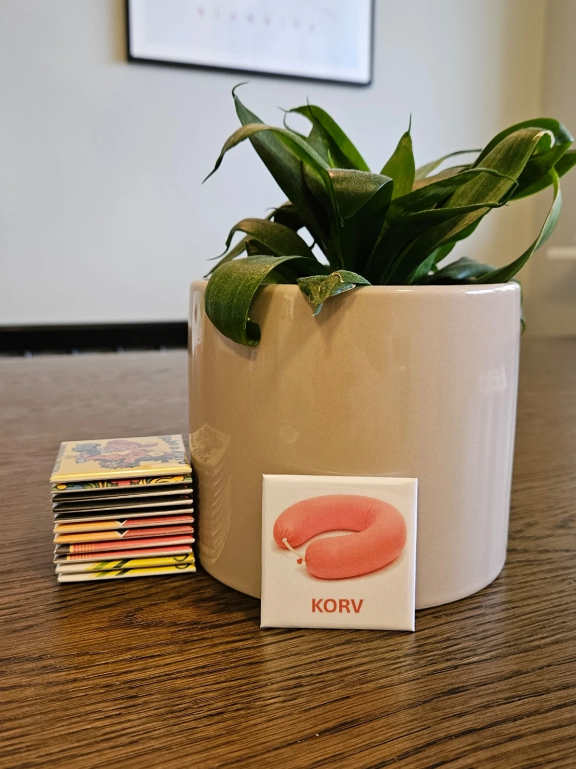 Kylskåpsmagnet Korv