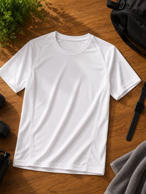 Vit Compression Shirt  - Storlek: S, Material: 100 % Polyester, utmärkt skick!