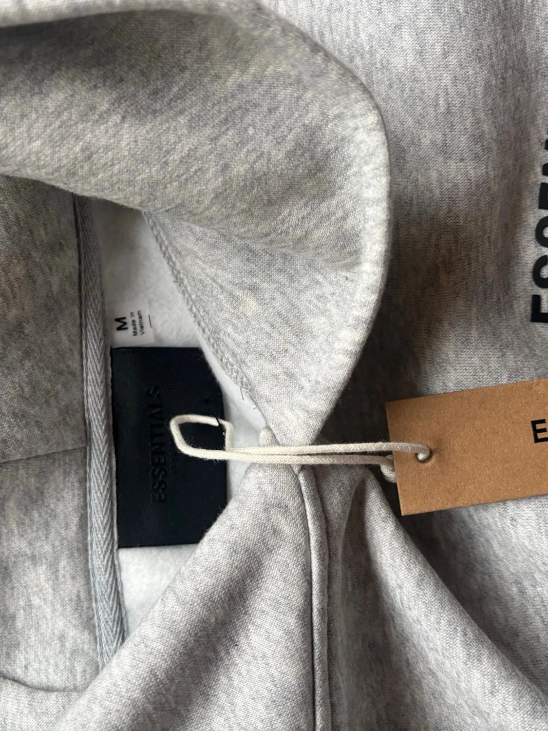Grå Essentials Fear of God hoodie - 4