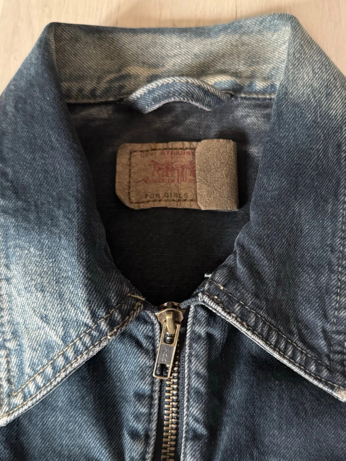 Levis vintage jeansjacka med dragkedja - 3