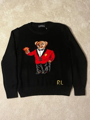 Svart stickad tröja Polo Ralph Lauren - Xs/ S , fint skick! 