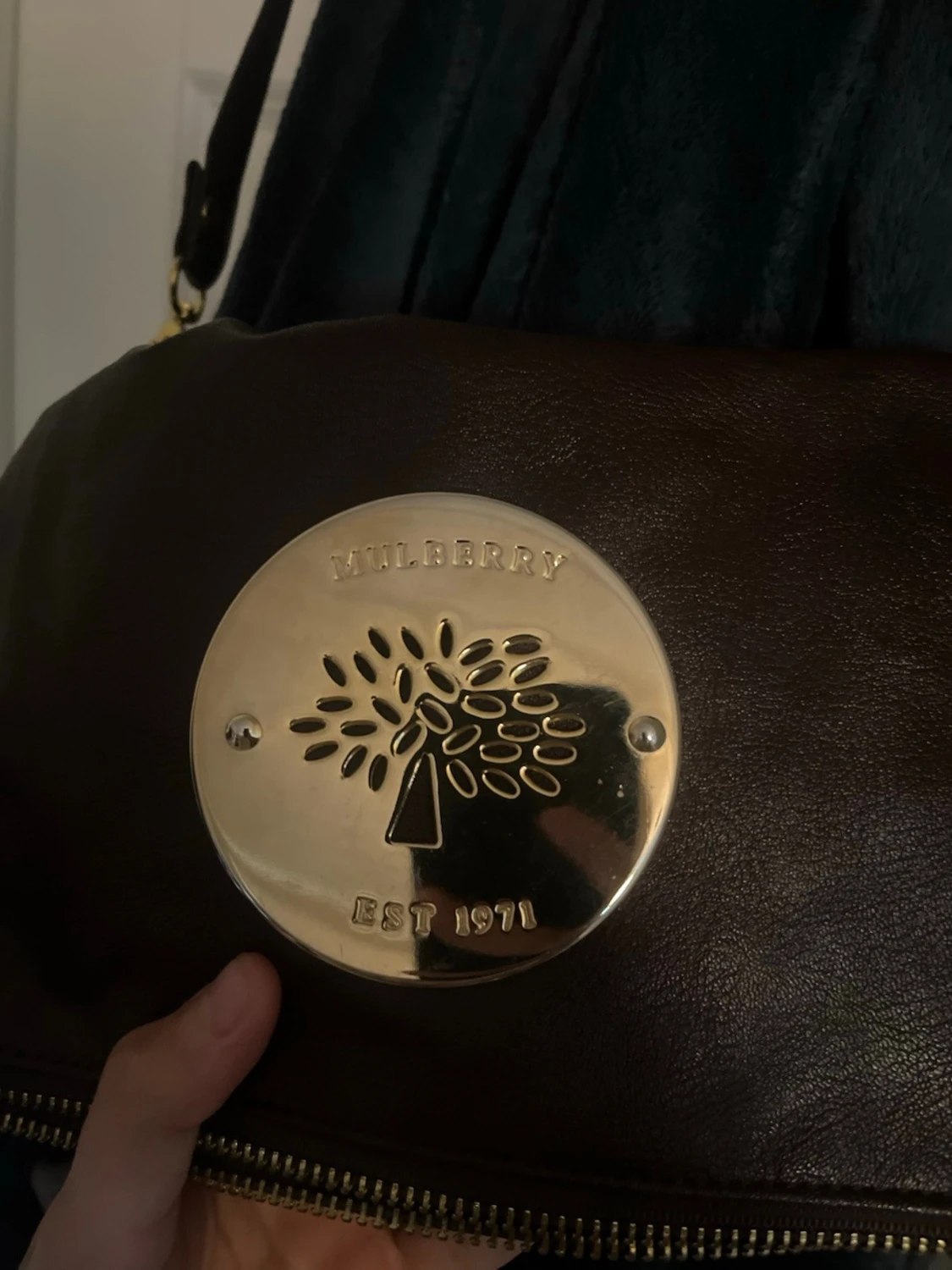 Mörkbrun axelväska från Mulberry - 1