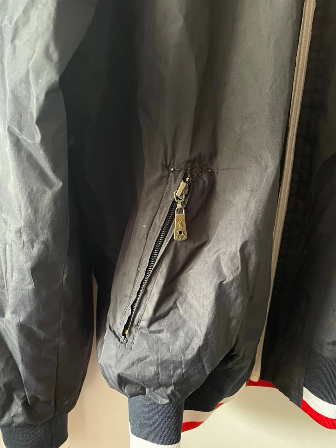 Ralph Lauren vindjacka röd/svart - 2