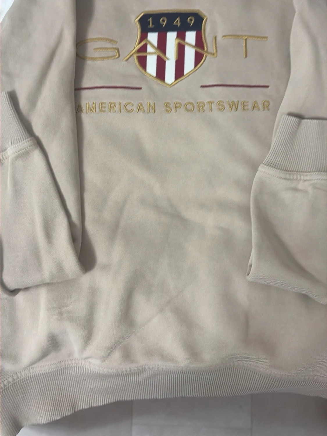 Beige sweatshirt från GANT
