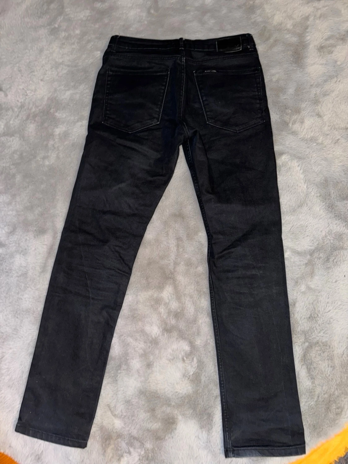 Svarta slim fit jeans - 1