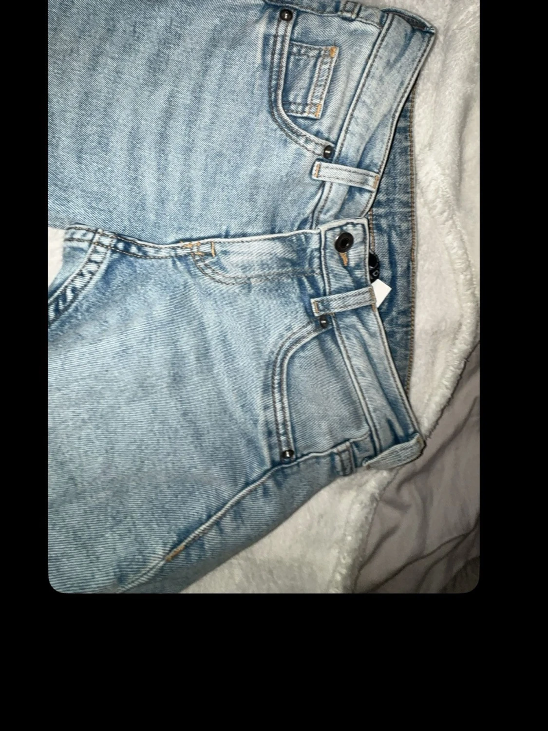 Ljusblå bootcut jeans - 1