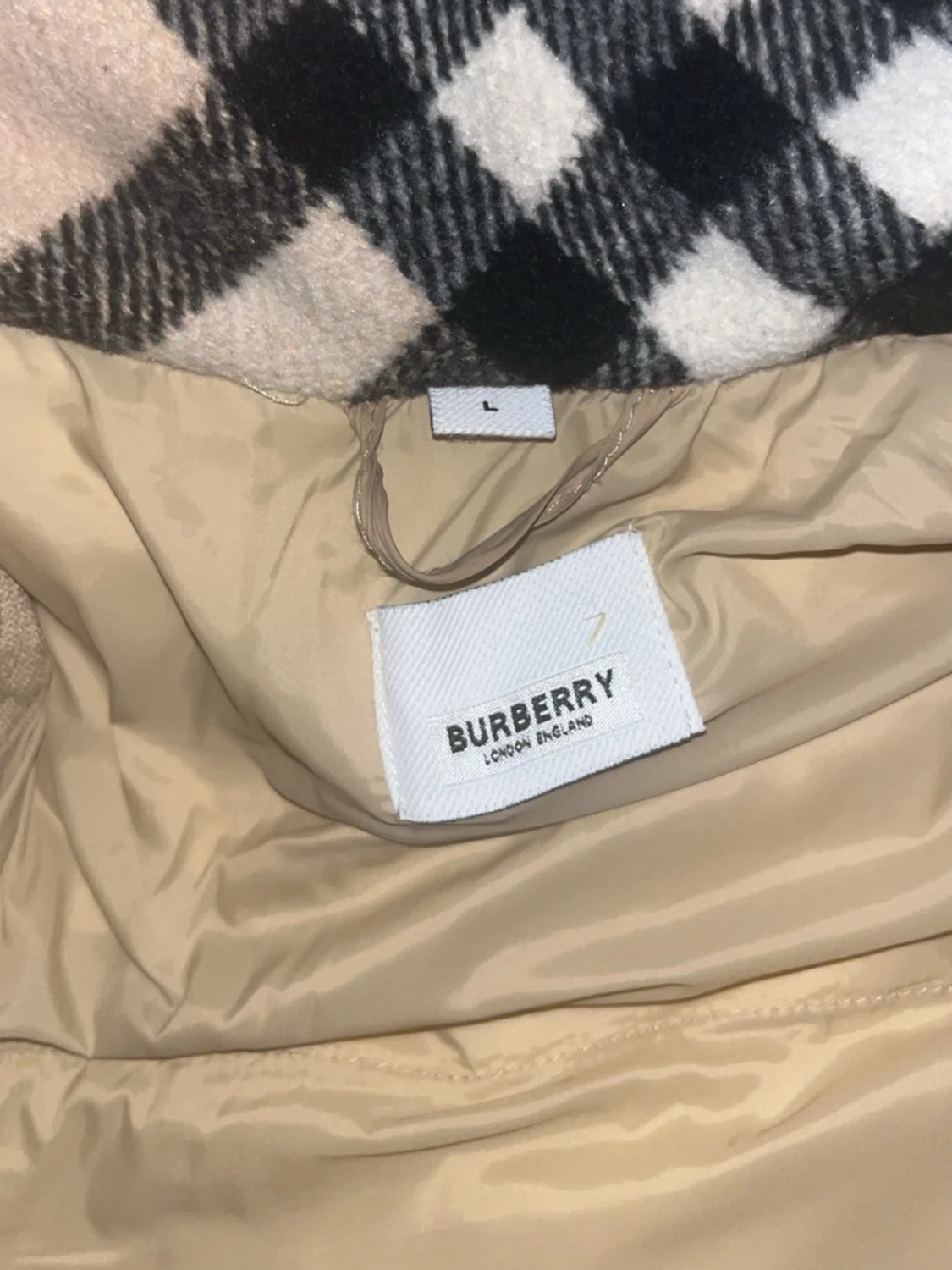 Beige pufferjacka från Burberry - 5