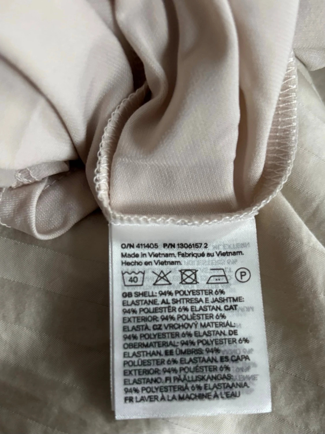 Ljusbeige långärmad topp H&M - 5