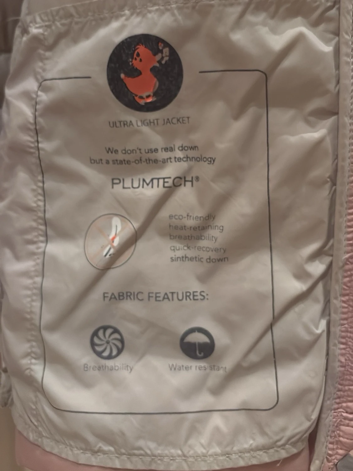 Ljusrosa dunväst med dragkedja - 4