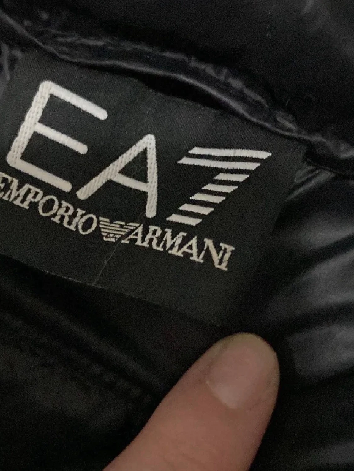 Svart dunjacka EA7 Emporio Armani - 1