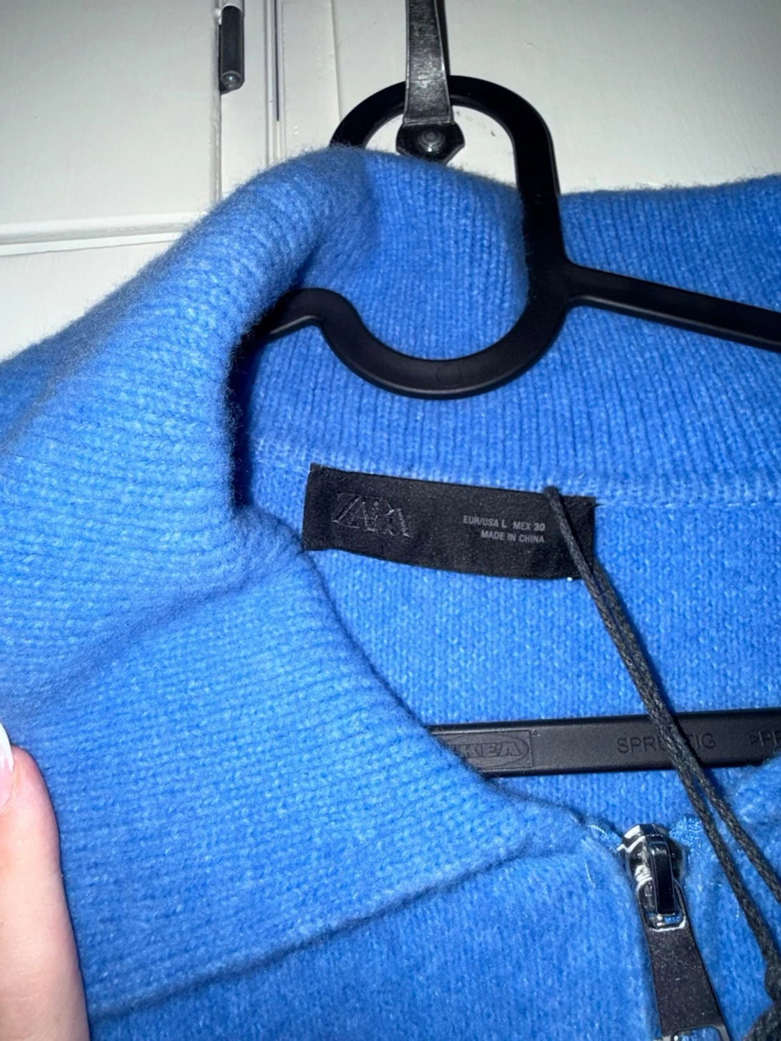Blå stickad tröja med krage - brand new with tags attached never worn  - 2