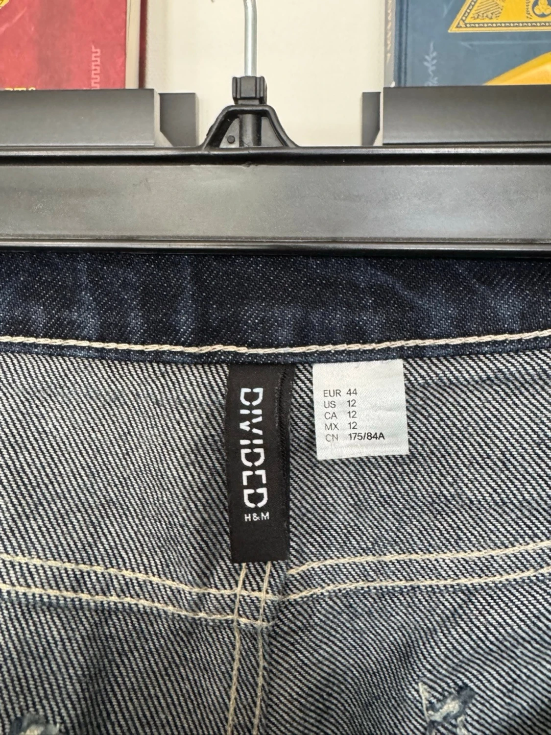 Mörkblåa barren jeans - 2