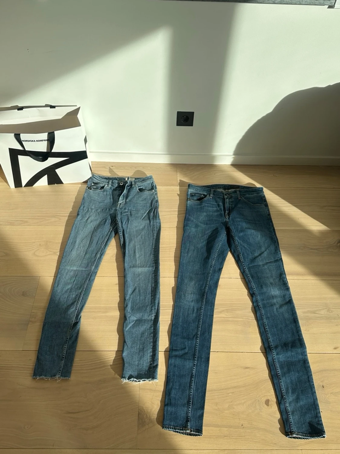 Mörkblå smala jeans från Lee - 4
