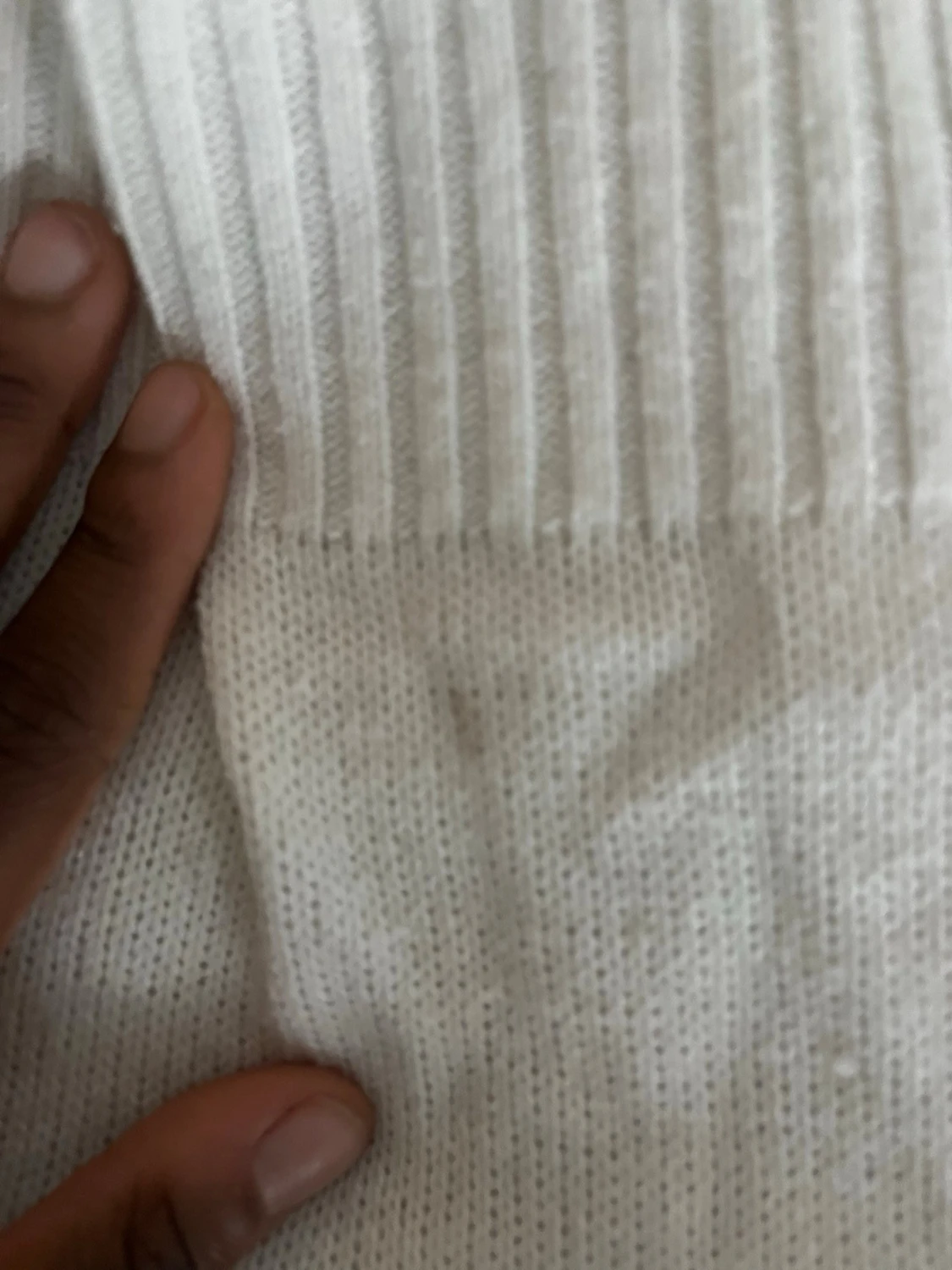 Vit stickad väst från Divided H&M - 2