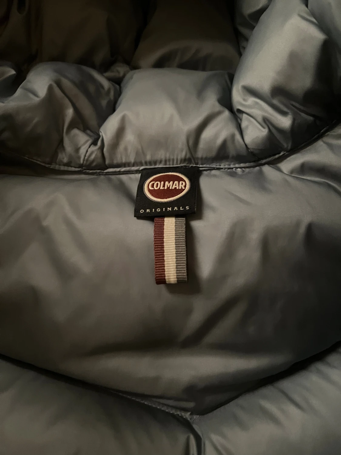 Ljusblå Colmar pufferjacka med huva - 4