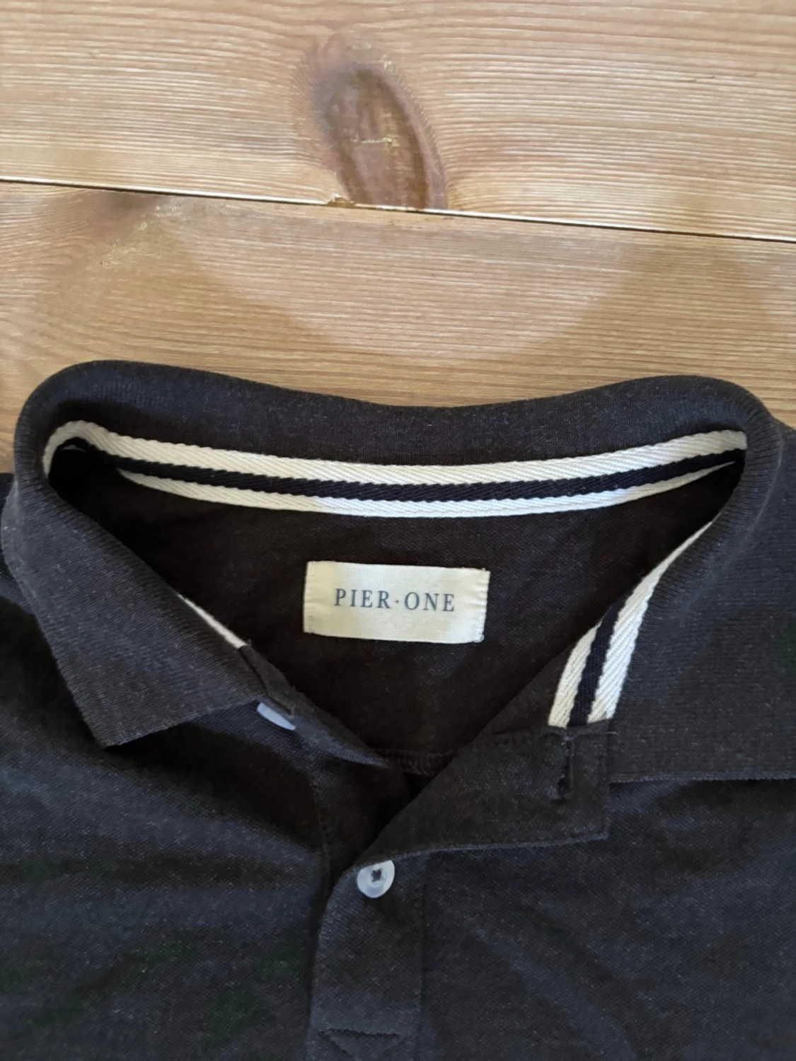 Grå långärmad polotopp  - 1