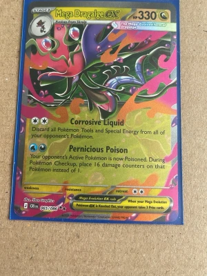 Pokémon kort EX 20kr-st - 1st=Decidueye ex.       1st=Beedrill ex.     1st=Mega Dragalge ex.