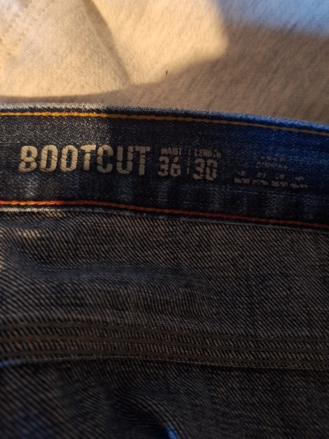 Blå bootcut jeans  - 2