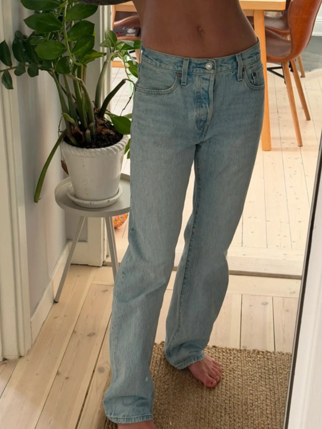 Ljusblå raka jeans Levi’s  - 1