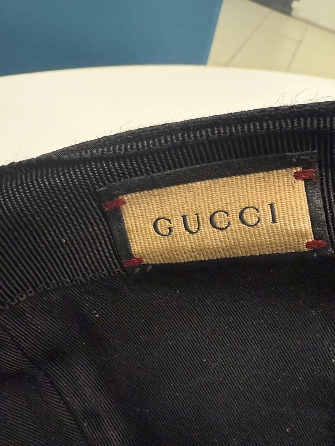 Svart keps från Gucci med GG-mönster - 3