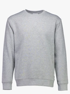 Grå basic sweatshirt - Enkel och stilren grå sweatshirt med rund hals och ribbade muddar. Perfekt för en avslappnad look och lätt att matcha med andra plagg. Tillverkad i mjukt material för extra komfort.