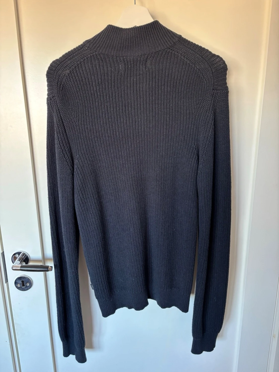 Mörkgrå stickad ziptröja från Casual Friday - 1