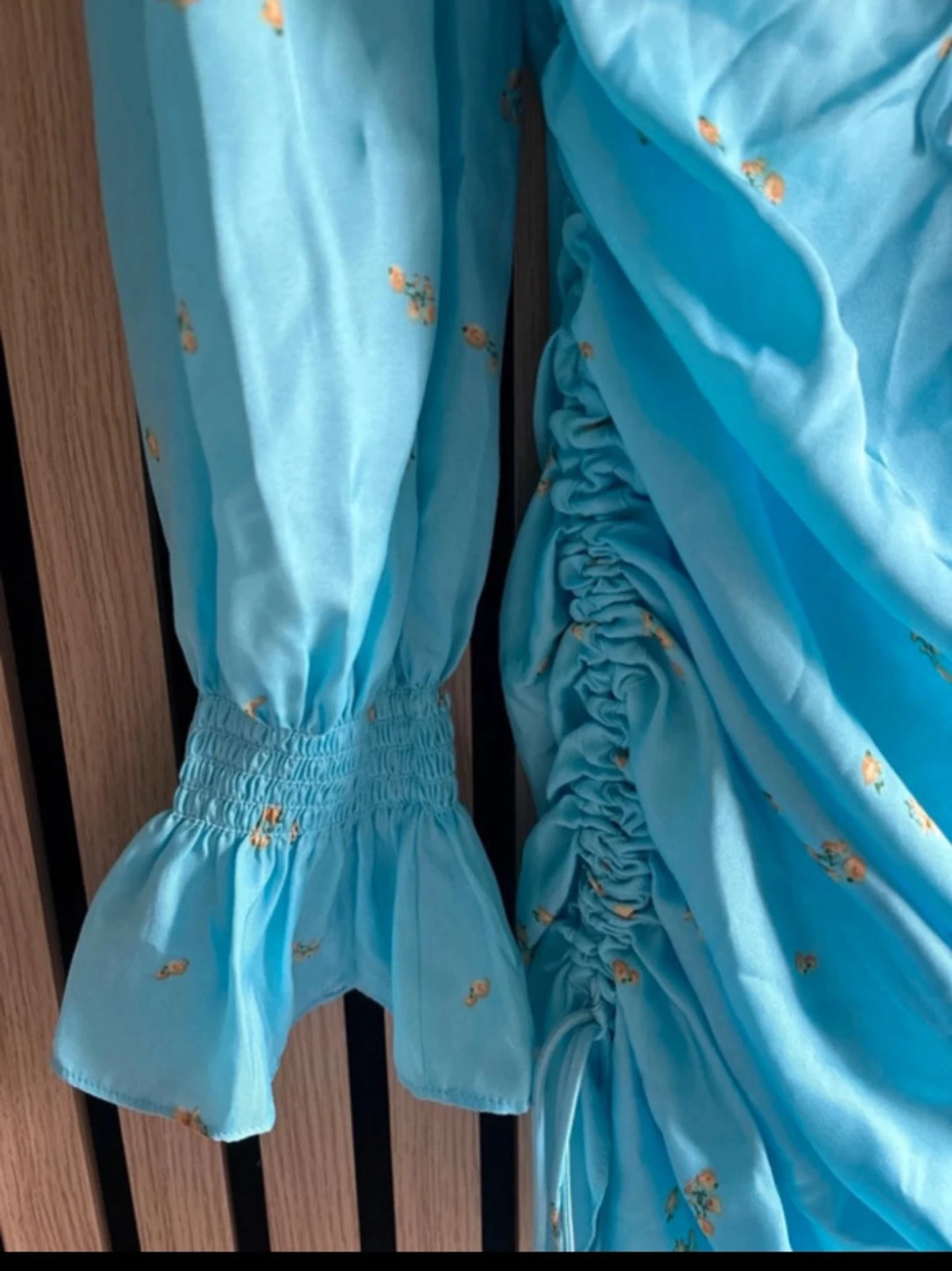 Blå långärmad klänning från Adoore - 4