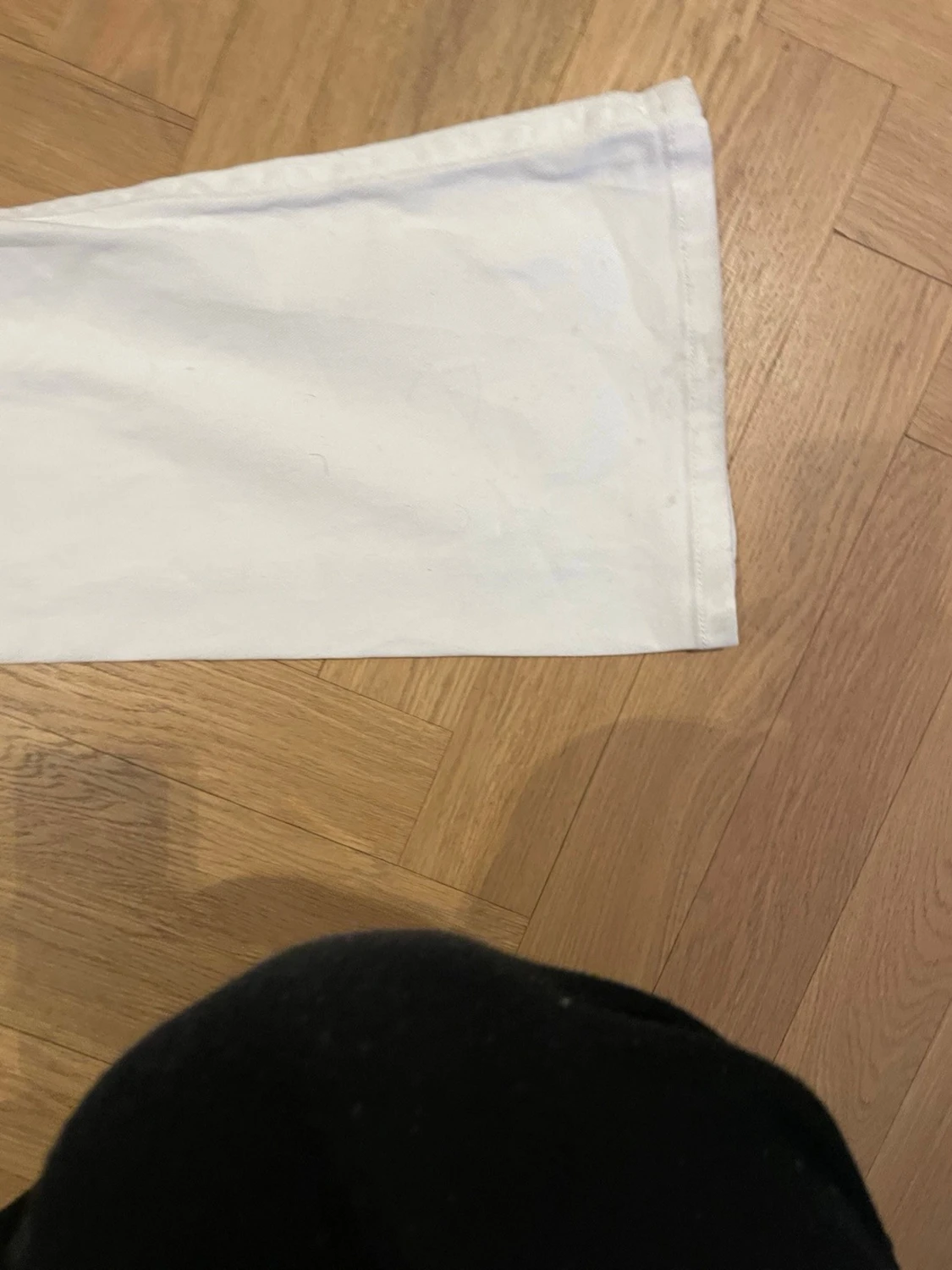 Vita bootcut jeans med låg midja - 4