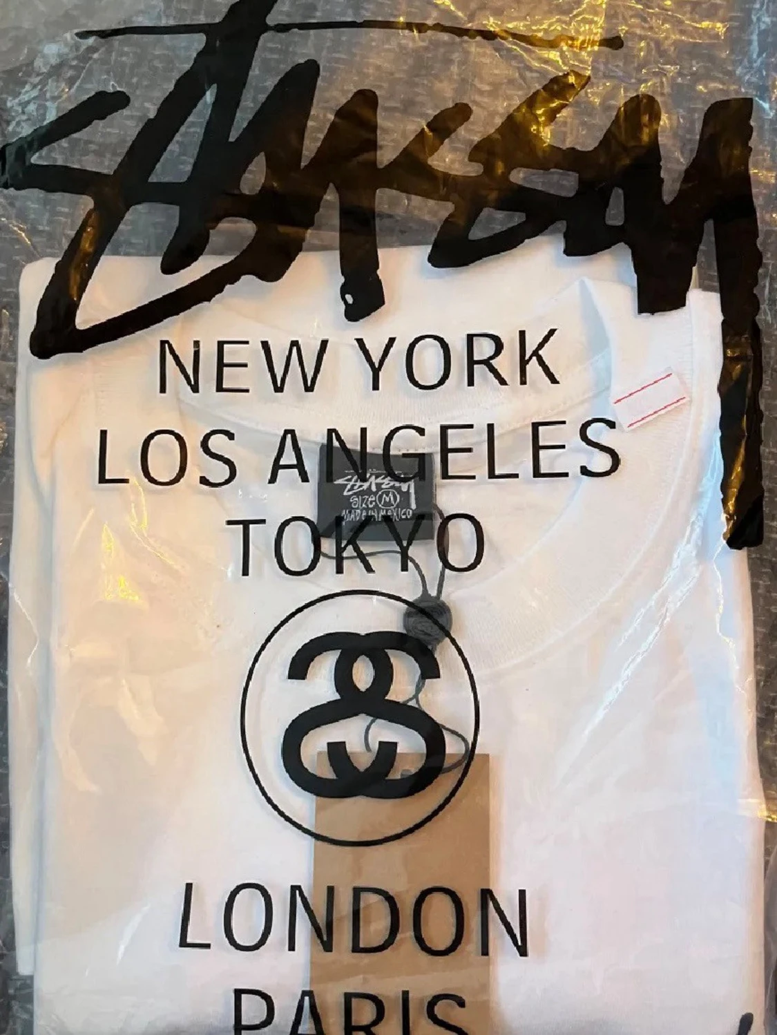 Vit stussy t-shirt - 3