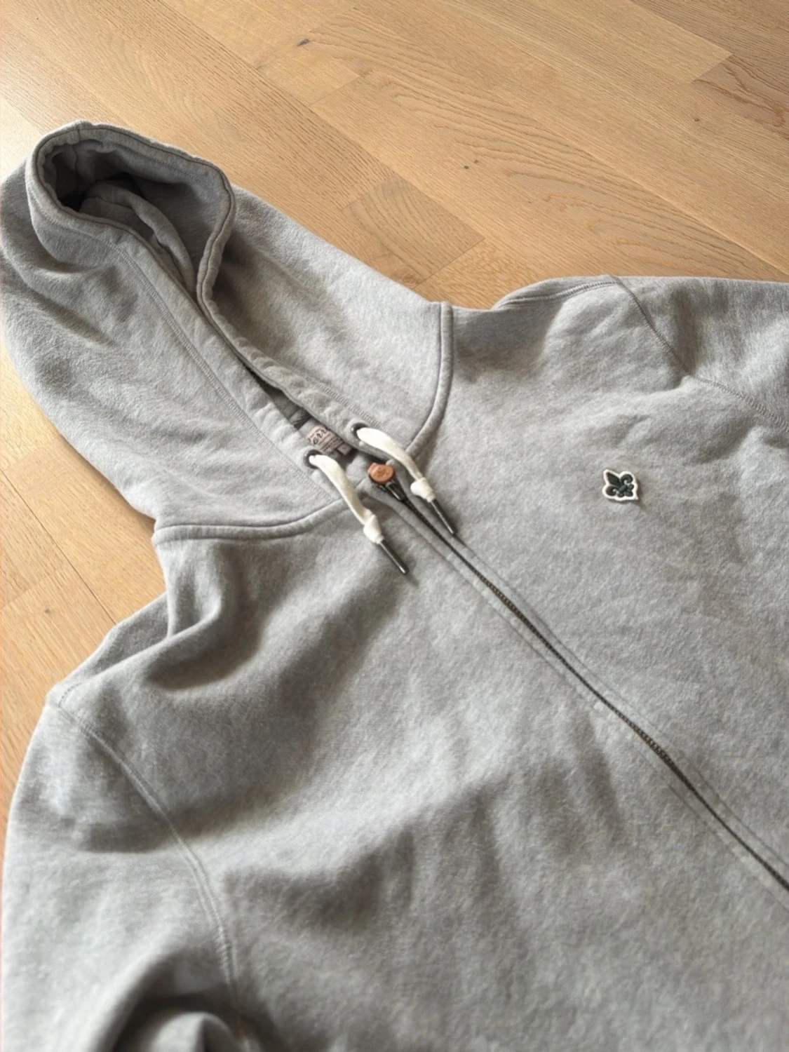 Grå zip hoodie Morris - 1