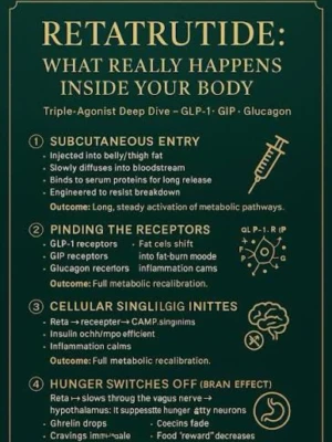 Peptides R3tatrutide - 1st kommer med allt. 5mg En månad. Säljer detta för har en vän som har massa 