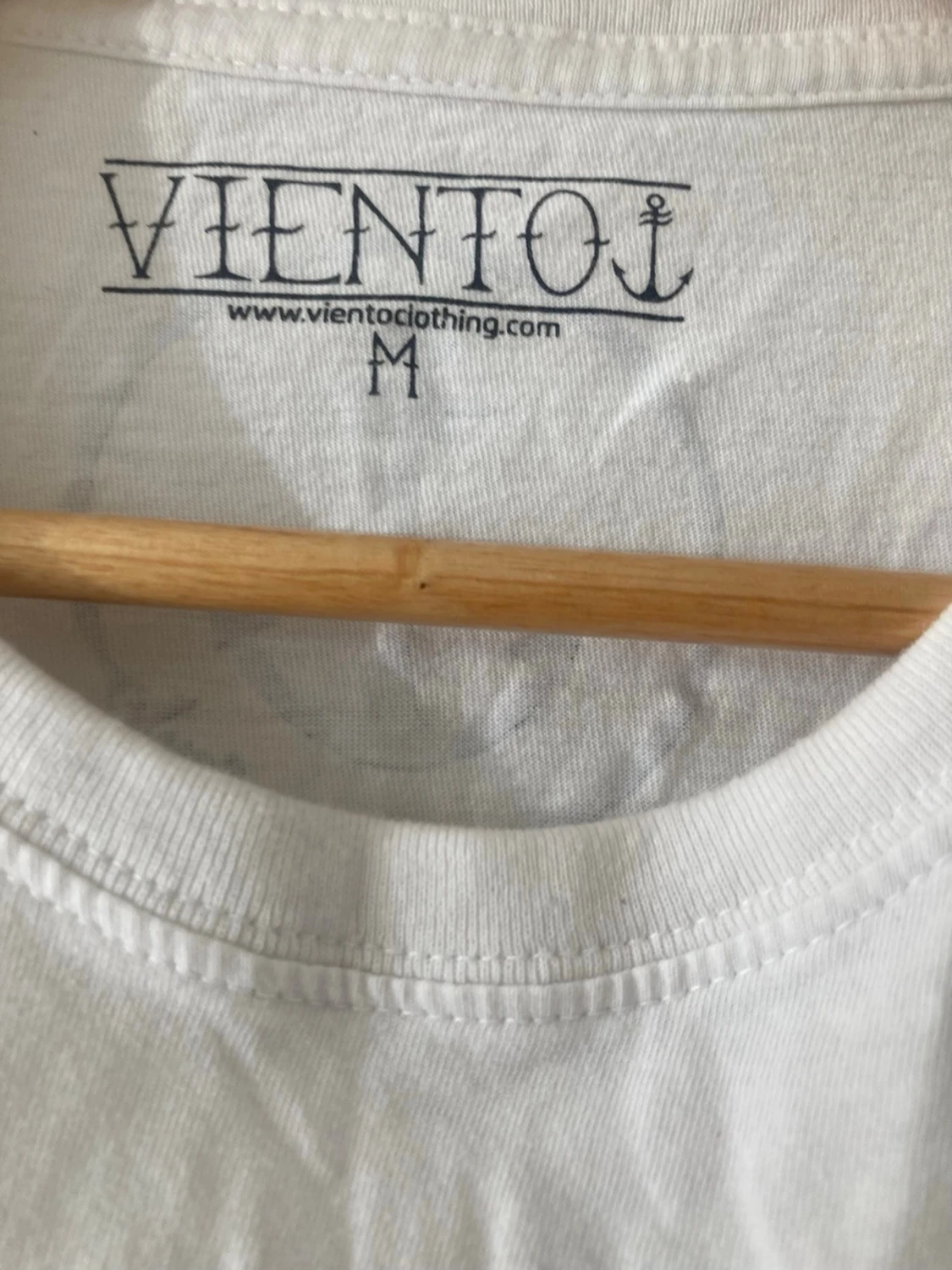 Vit t-shirt med ankare från Relaxo 🤍 - 3