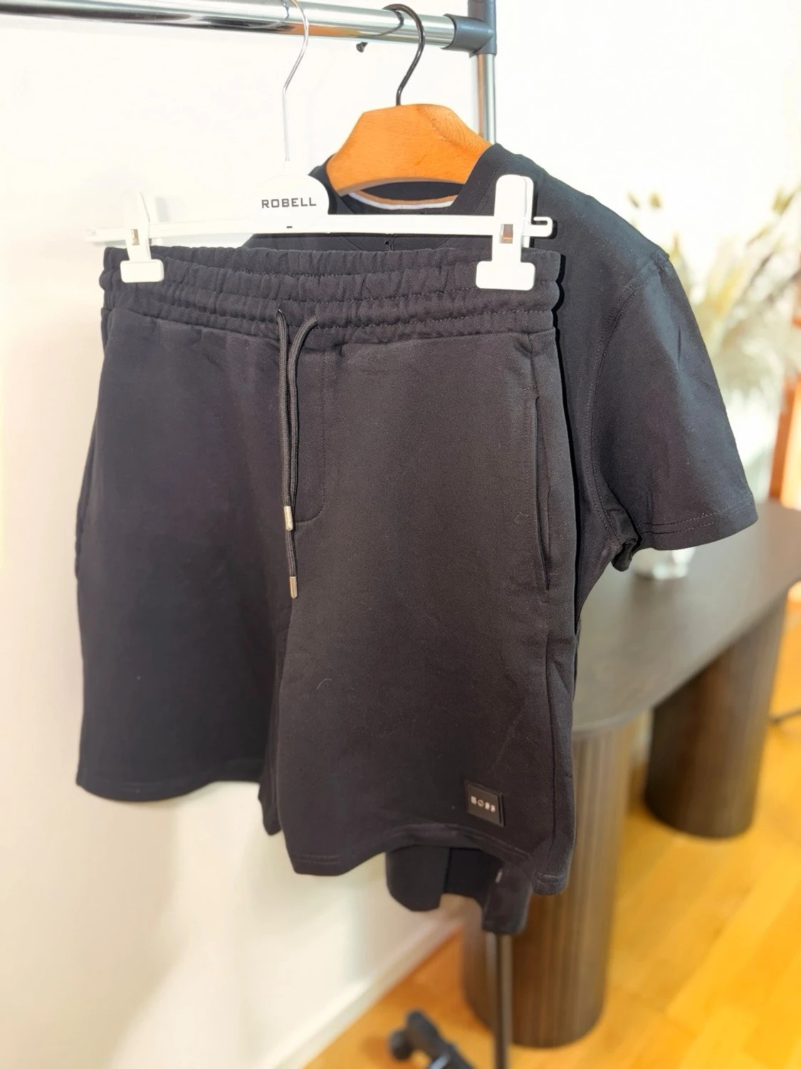 Svarta shorts från BOSS med snörning