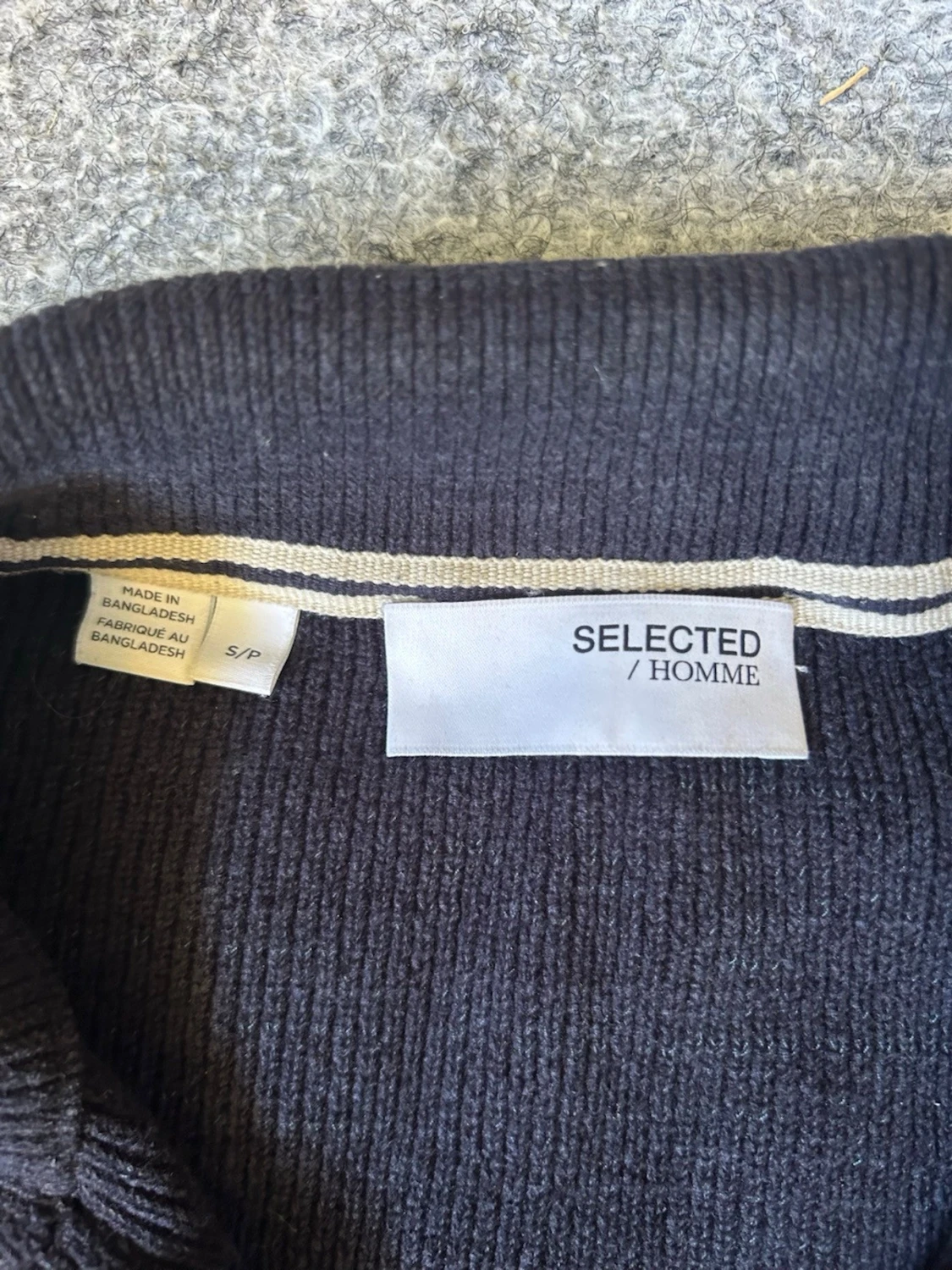 Mörkblå stickad tröja Selected Homme - 2